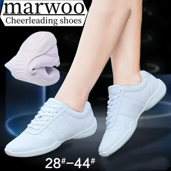 Обувь для черлидинга Marwoo, Детская танцевальная обувь, обувь для соревновательной аэробики, обувь для фитнеса, женская белая спортивная обувь для джаза D01
