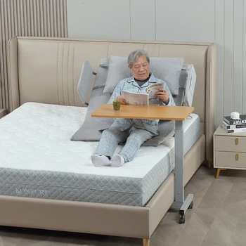 Помощь пожилым Людям Встать Электрическая Медицинская Кровать Медицинская Медсестра Кровать с Подушкой и карманом